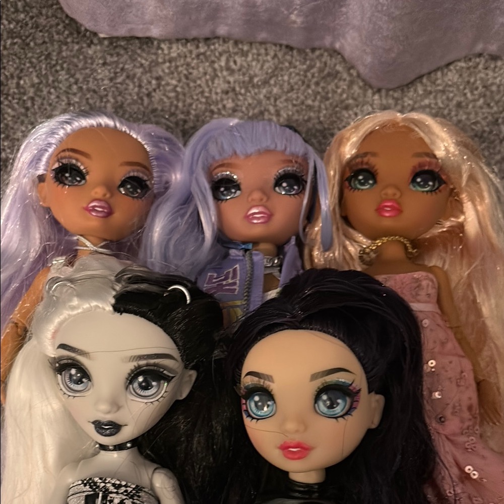 Set of 5 Rainbow High Dolls - Special Edition & Shadow High